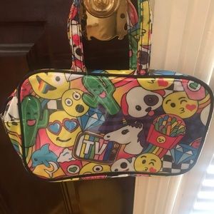 Emoji cosmetic bag